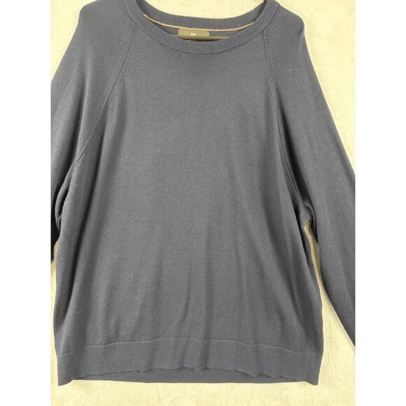 Banana Republic Italian Merino Wool Crew Neck Sweater – Navy – Size XL - Picture 4 of 6